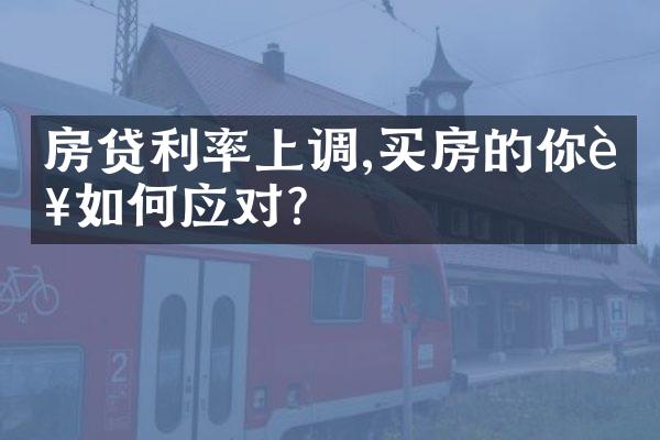 房贷利率上调,买房的你该如何应对?