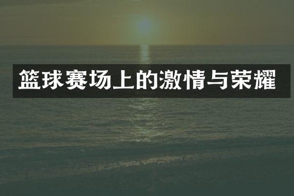 篮球赛场上的激情与荣耀