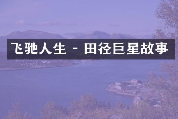 飞驰人生 - 田径巨星故事