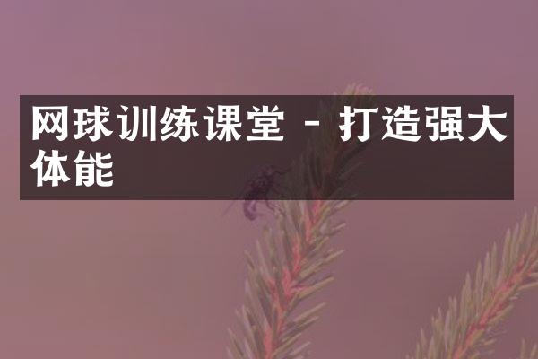 网球训练课堂 - 打造强大体能