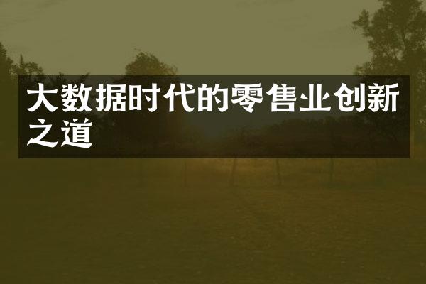 大数据时代的零售业创新之道