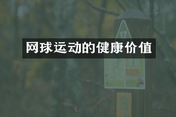 网球运动的健康价值