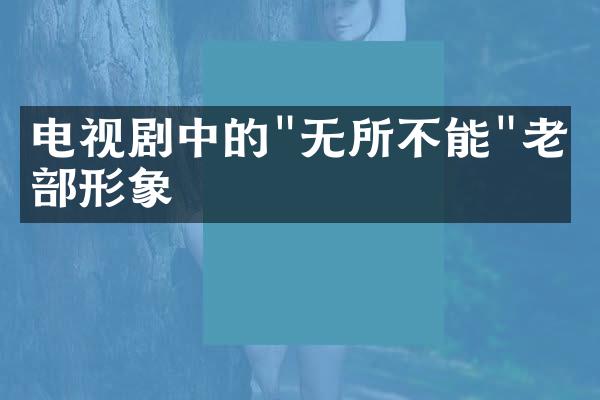 电视剧中的"无所不能"老干部形象