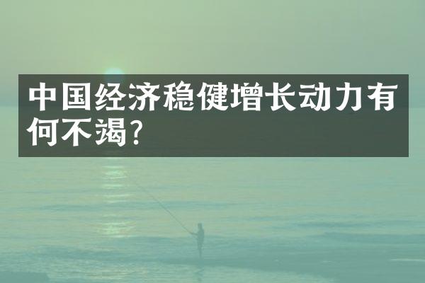 中国经济稳健增长动力有何不竭?