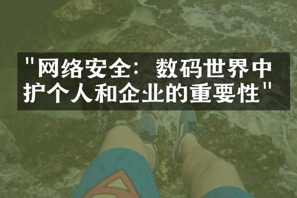 "网络安全：数码世界中保护个人和企业的重要性"