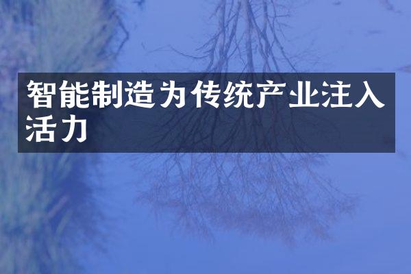 智能制造为传统产业注入活力