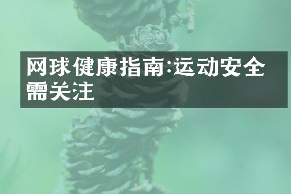 网球健康指南:运动安全也需关注