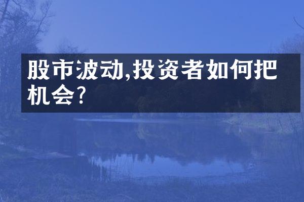 股市波动,投资者如何把握机会?