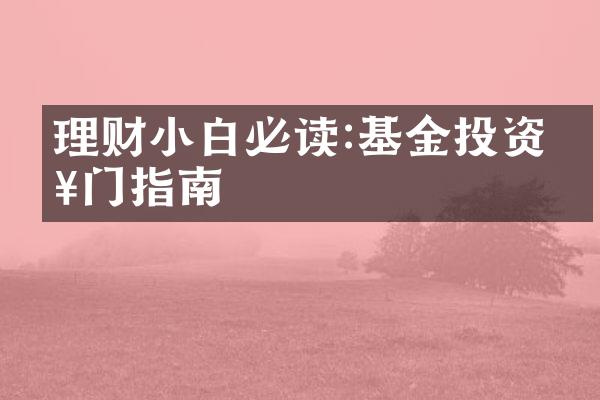 理财小白必读:基金投资入门指南