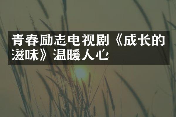 青春励志电视剧《成长的滋味》温暖人心