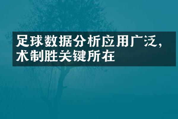 足球数据分析应用广泛,战术制胜关键所在