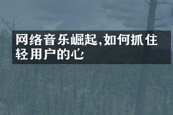 网络音乐崛起,如何抓住年轻用户的心