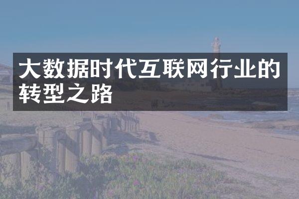 大数据时代互联网行业的转型之路