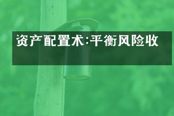 资产配置术:平衡风险收益