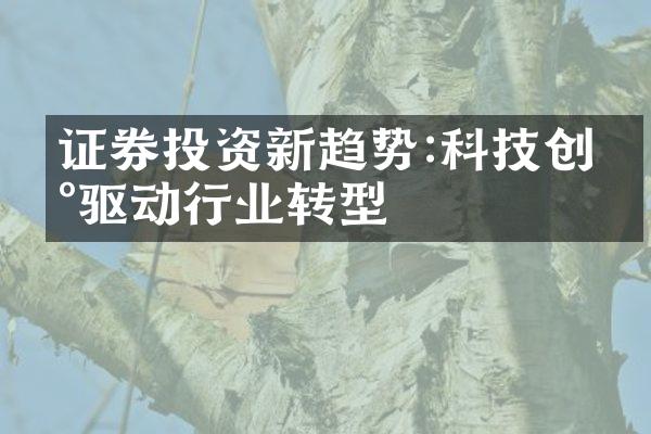 证券投资新趋势:科技创新驱动行业转型