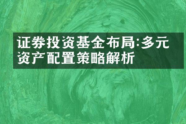 证券投资基金布局:多元化资产配置策略解析